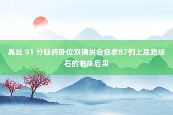 黑丝 91 分腿俯卧位双镜纠合拯救87例上尿路结石的临床后果